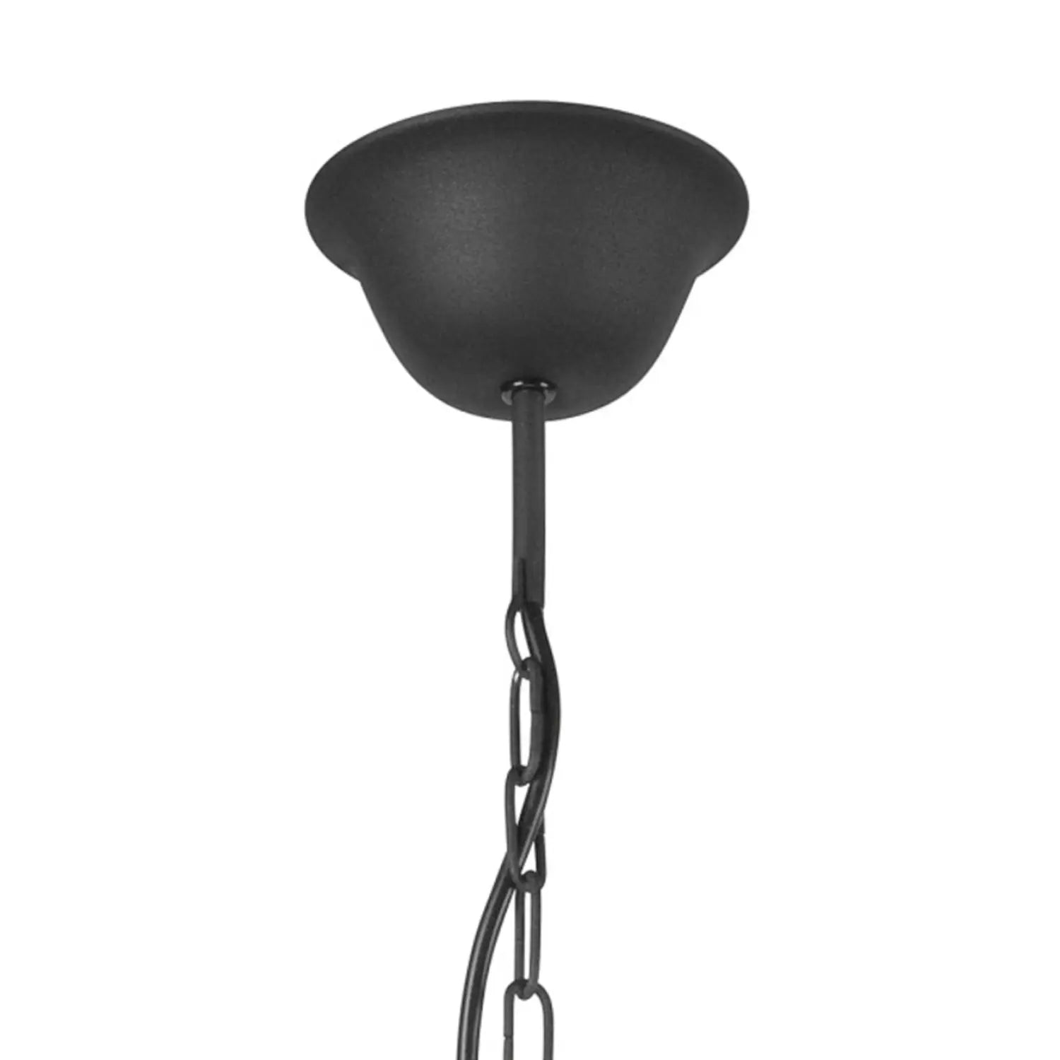 B-Ware Lamkur Kronleuchter Kandela Schwarz Stahl 5 Flammig E14 Dimmbar Leuchte 58 Cm - 5907687444101