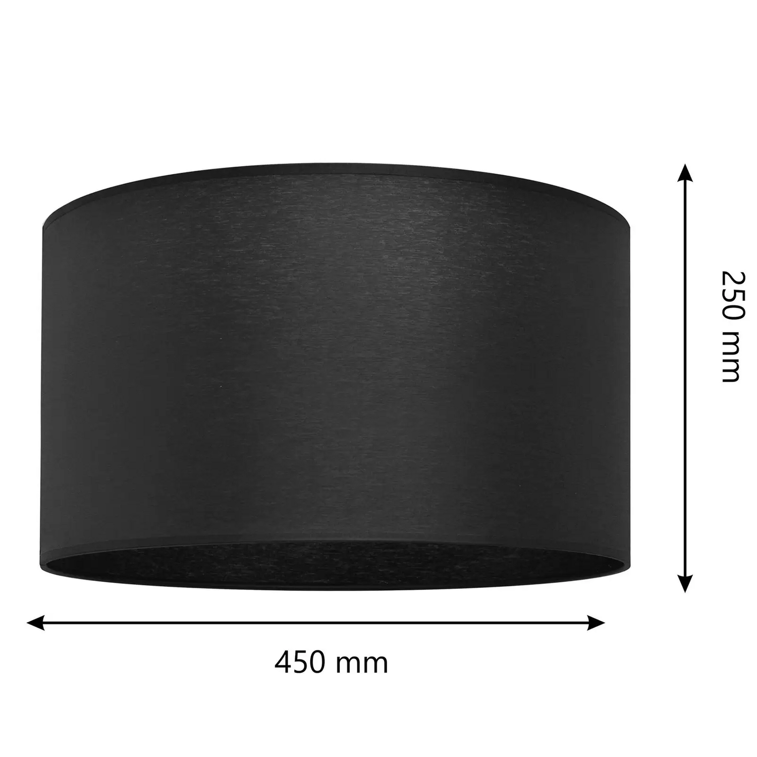 B-Ware Lampenschirm Alba Tischlampe Leuchte Stehlampe Stehleuchte Schirm E27 Schwarz - 5902349227788