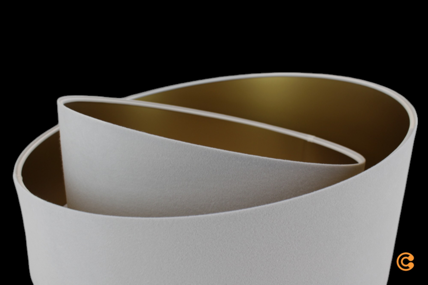B-Ware Euluna Chloe Lampenschirm Deckenlampenschirm Lampen Schirm Lampe Weiß Gold ø50cm - 5906742020878