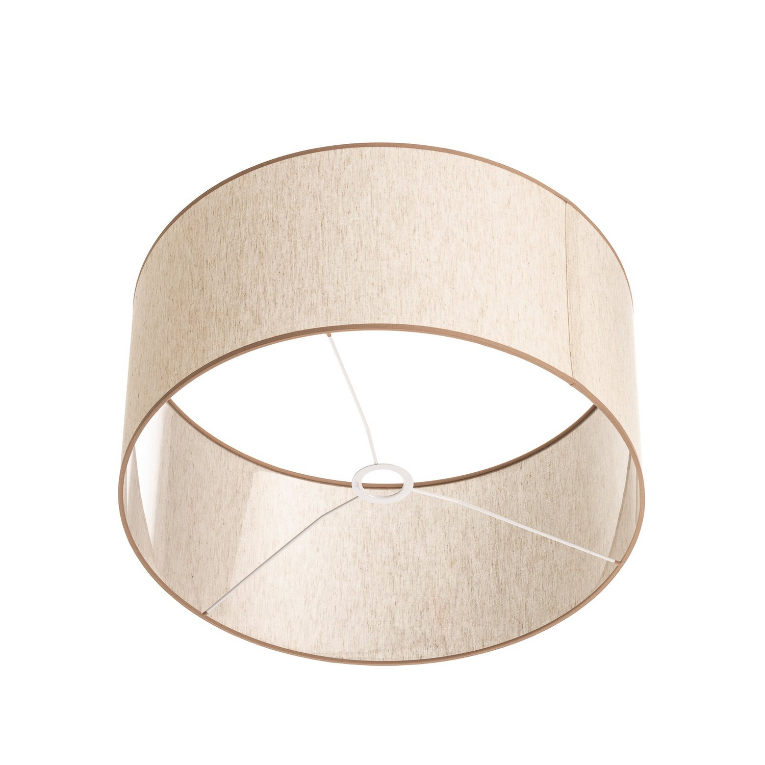 B-Ware Lampenschirm Roller Ecru/Beige ø 50 Cm Höhe 24 Cm Lampen Schirm Leuchte Licht - 5903689188401