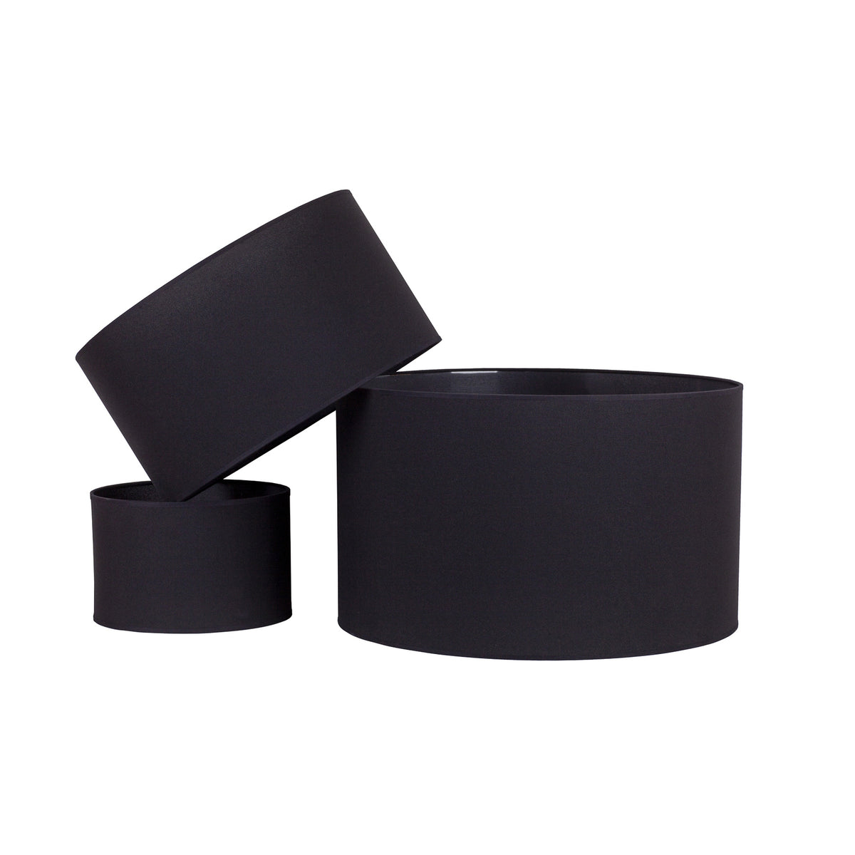Euluna Lampenschirm Roller Ø 50 cm schwarz Hängelampe E27 IP20 Made in Europe - 5903689184779