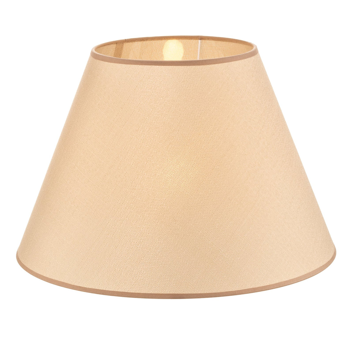 Sofia Lampenschirm Schirm Textil Beige Veroni Höhe 31 cm Made in Europe - 5903689185981