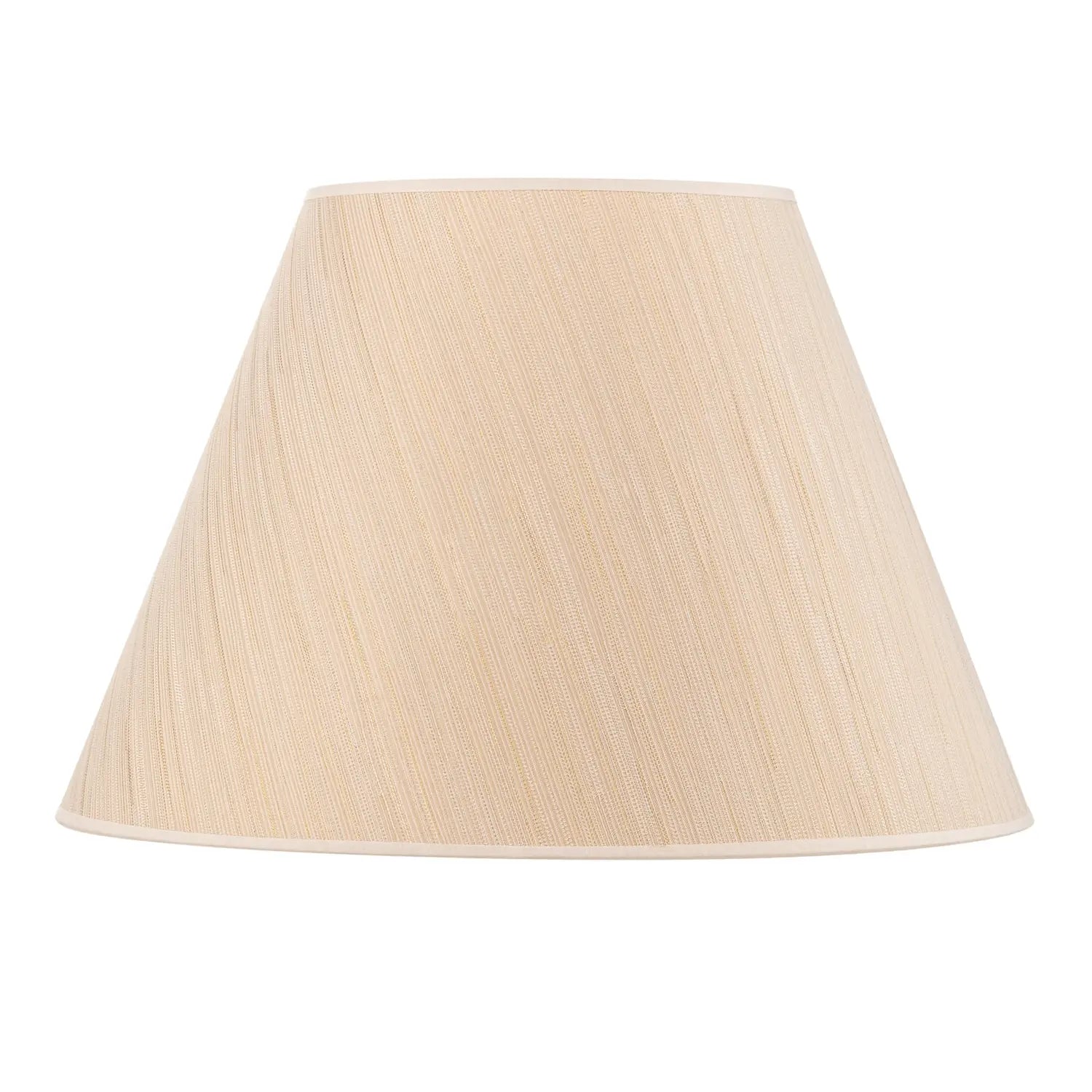 B-Ware Lampenschirm Schirm Sofia Textil Weiß Gold Gestreift Innenraum Höhe 31cm - 5903689186308