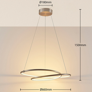 B-Ware Lampenwelt Led Hängeleuchte Mirasu Deckenlampe Pendelleuchte Deckenlampe Led