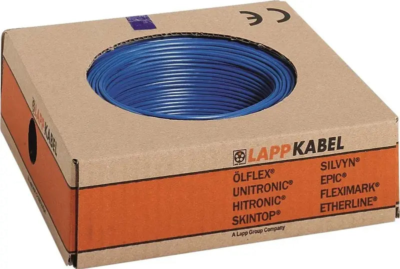 B-Ware Lapp Litze Aderleitung Kabel Multi Standard Sc Einzelader 1x1mm² Weiß Blau 100 M - 4044774695945