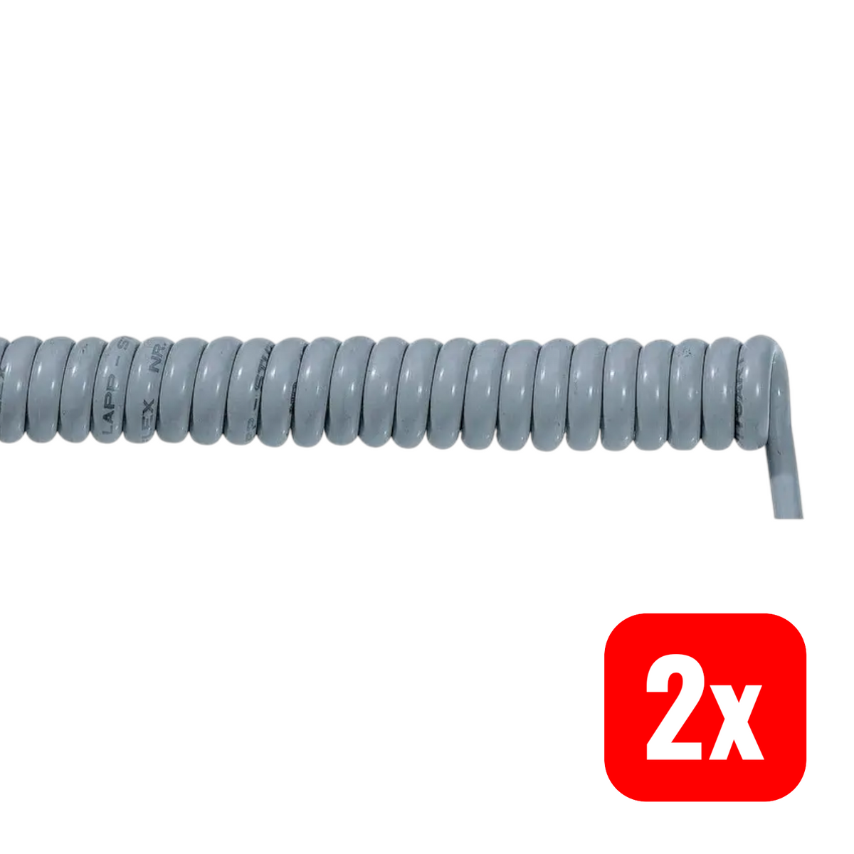 LAPP Spiralkabel Kabel ÖLFLEX SPIRAL 400 P Leitung 500mm grau 5 G 1 mm² 2 STÜCK - 4044773301069