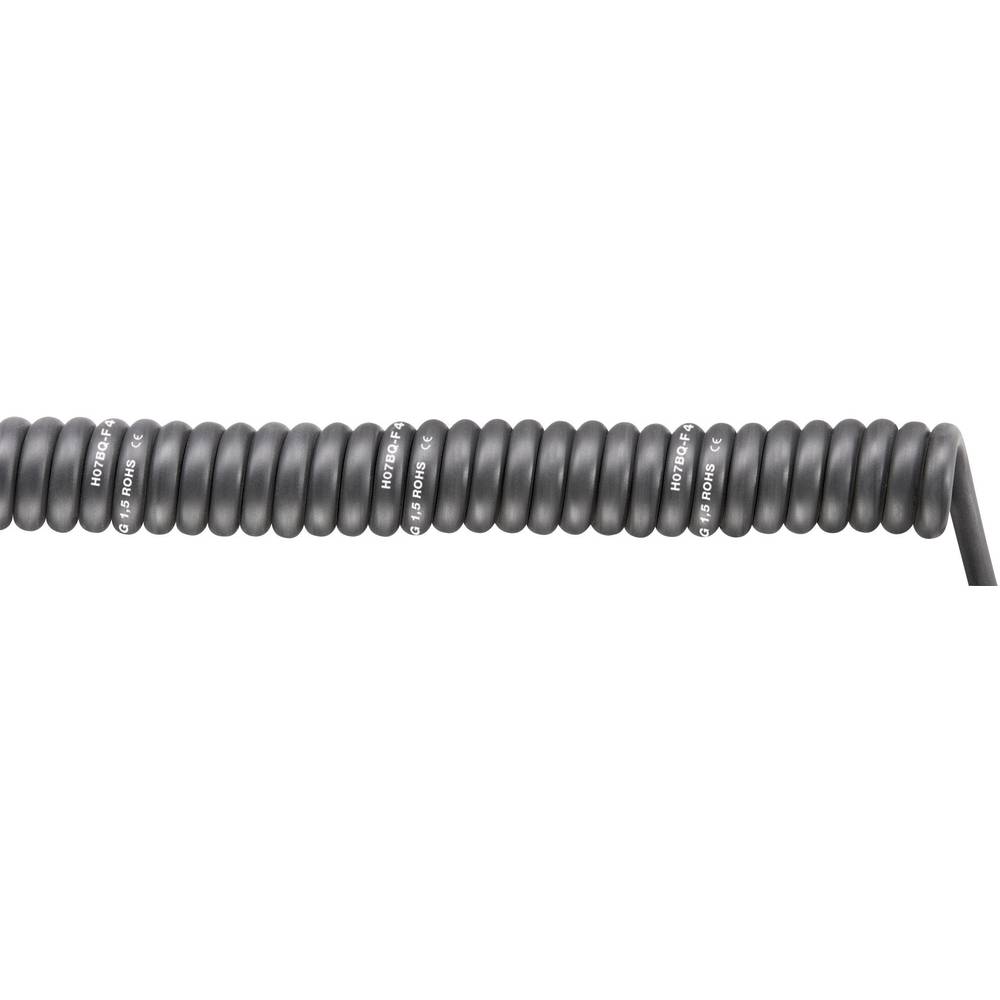LAPP Spiralkabel 2000mm 6000mm SPIRAL H07BQ-F Kabel Schwarz Polyurethan 3G 1.5mm - 4044774809533