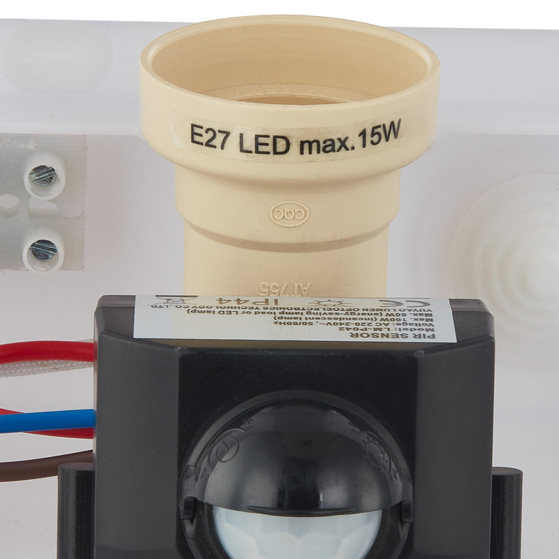 Lindby Außenwandleuchte Vimal LED Gartenlampe mit Sensor dimmbar schwarz 26cm - 4251911764697