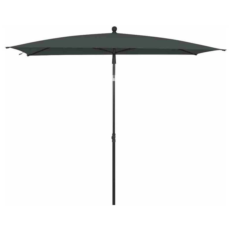 Siena Garden Gartenschirm Mittelstockschirm grau knickbar UPF 50+ 210x140cm - 4055938415743