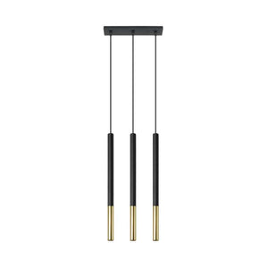 B-Ware Euluna Pendelleuchte Hängeleuchte Thalassa 3-flammig LED dimmbar schwarz/gold