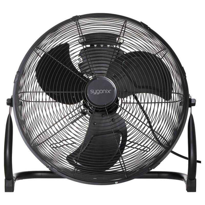 Sygonix Bodenventilator Ventilator schwarz schwenkbar 70W Ø505mm 3 Stufen - 4064161489339