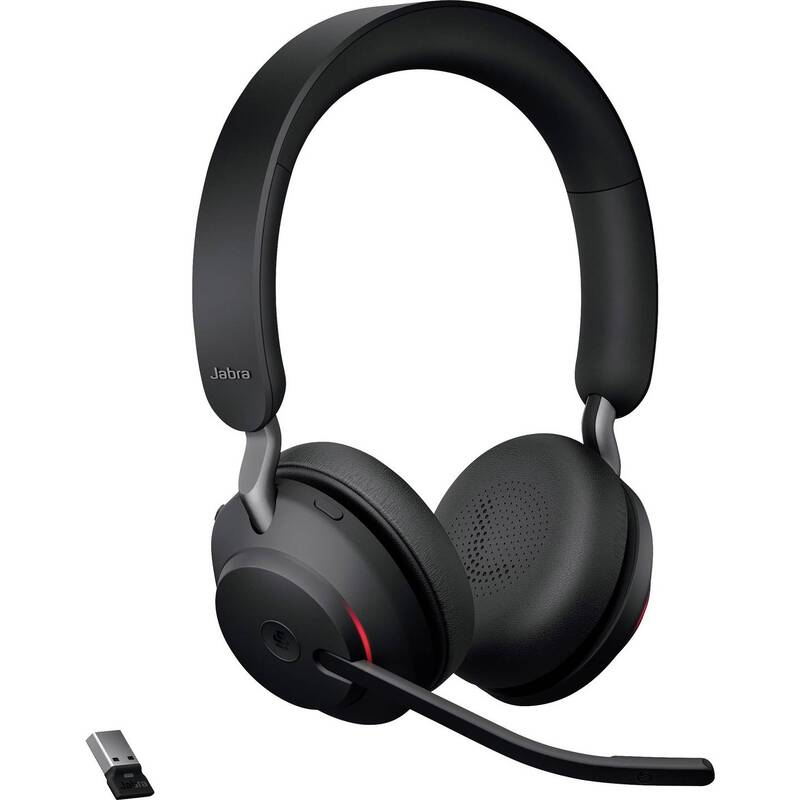 JABRA Evolve2 65 MS USB-A BT Headset kabellos Bluetooth schwarz für Büroarbeit - 5706991022803