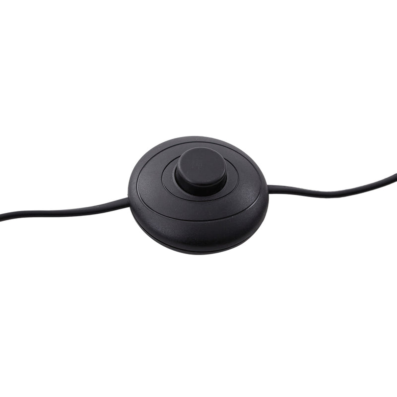 Lucande Stehleuchte Eirian schwarz Lampe Leuchte 150cm E27 Glas elegant modern - 4251911775525