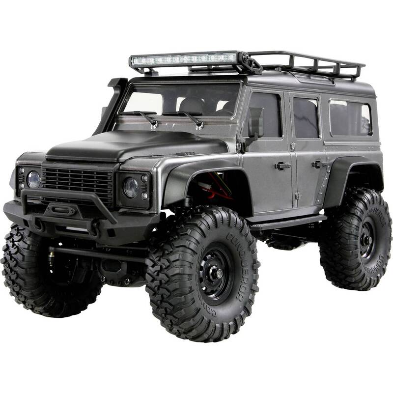 Amewi RC Fahrzeug Elektro Crawler AMXRock Mini-D90 1:16 4WD 2,4GHz Grau RTR - 4262500342783
