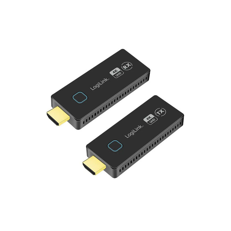 LogiLink HDMI Übertragungs-Set drahtlos Adapter HDMI 3840x2160 30m USB schwarz - 4052792075373