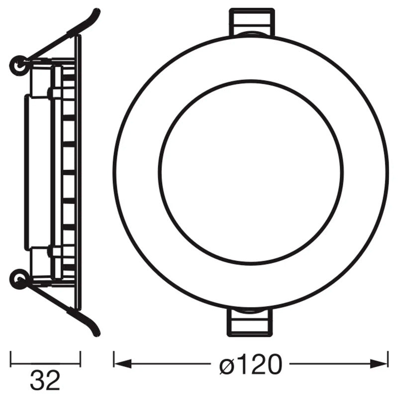 OSRAM HOMELIGHTING Deckenstrahler Einbau-Downlight LED Kaltweiß 3er-Pack Ø120mm - 4058075853898