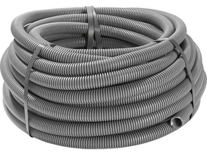 B-Ware Panzer-Isolierrohr Flexibel grau 25m Heizrohr Innenbereich -5°C bis 60°C