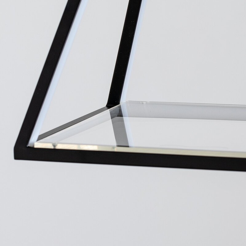 Lucande Pendelleuchte Hängeleuchte LED Mensola Aluminium schwarz 75 cm - 4251911791709