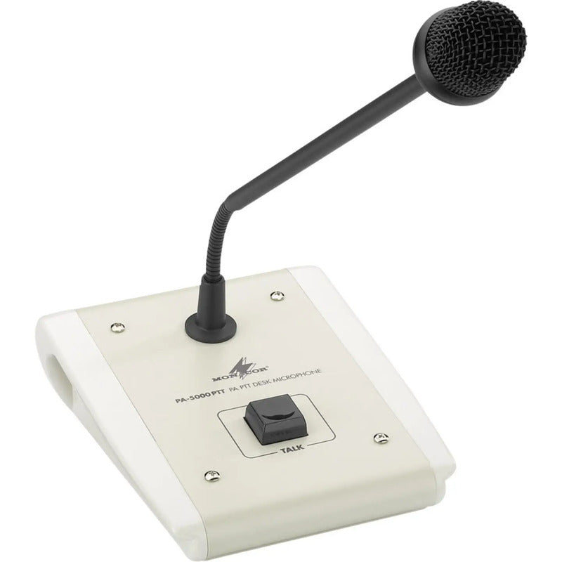 Monacor Sprach-Mikrofon Schwanenhals PA-5000PTT Kabelgebunden mit Schalter 3.5mm - 4007754171297