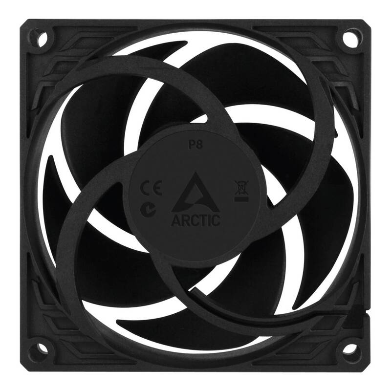 ARCTIC Lüfter Ventilator P8 Gehäuselüfter 80x80x25 schwarz Extrakühlung 10 STÜCK - 4895213701990
