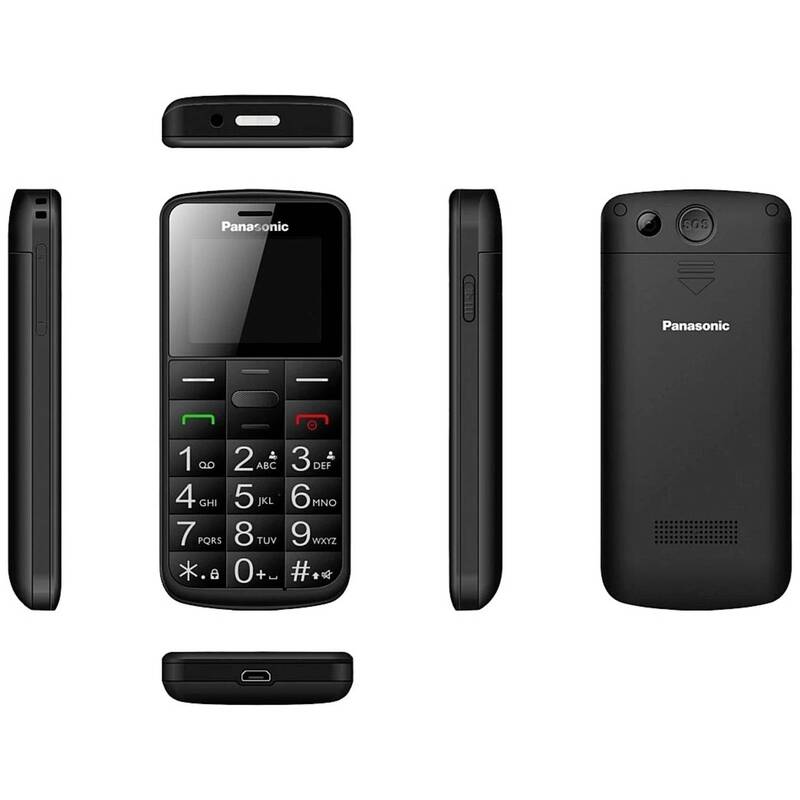 Panasonic Senioren-Handy KX-TU110 Mobiltelefon mit SOS-Funktion schwarz 300Min - 5025232891856