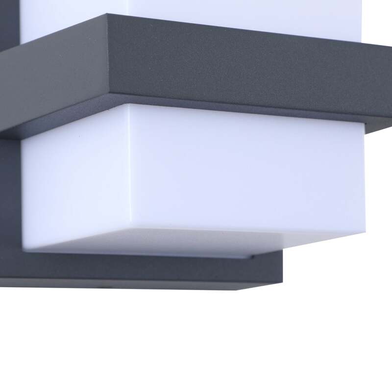 Lindby Außenwandleuchte Gartenleuchte Fyra LED dimmbar CCT RGB dunkelgrau Lampe - 4251911776218