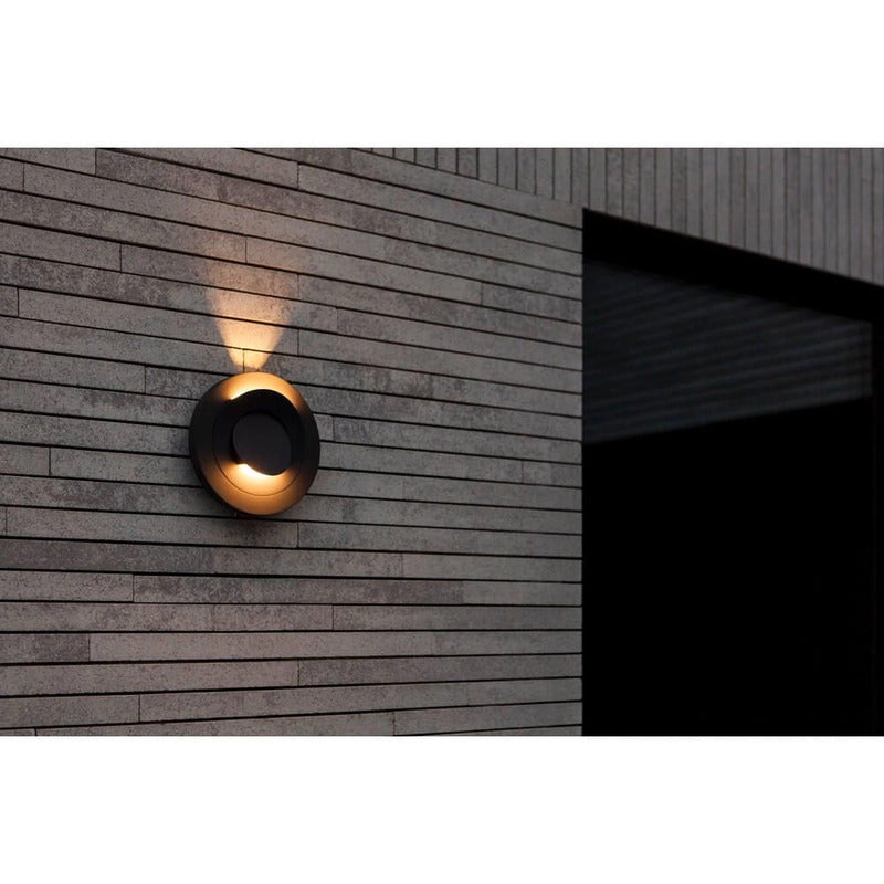 Lutec Außenleuchte Wandleuchte Moov LED Gartenlampe anthrazit IP54 68x21cm - 6939412016436