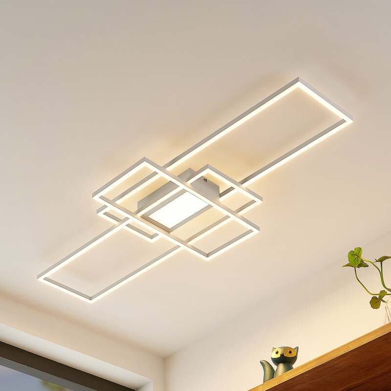 Lindby Caitlin LED-Deckenlampe Deckenlampe Deckenlicht Wohnzimmerleuchte weiß220 - 4251096595574
