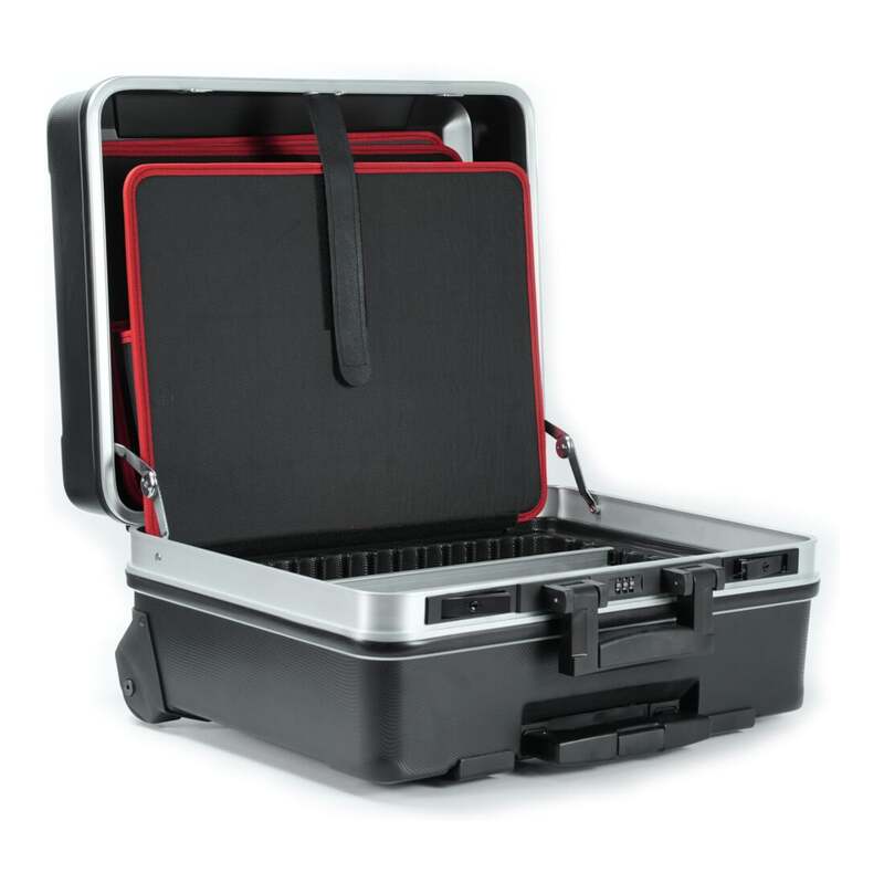 Stier Werkzeugkoffer Trolley leer Werkzeugbox Transportkoffer schwarz 515x440mm - 4260439002099
