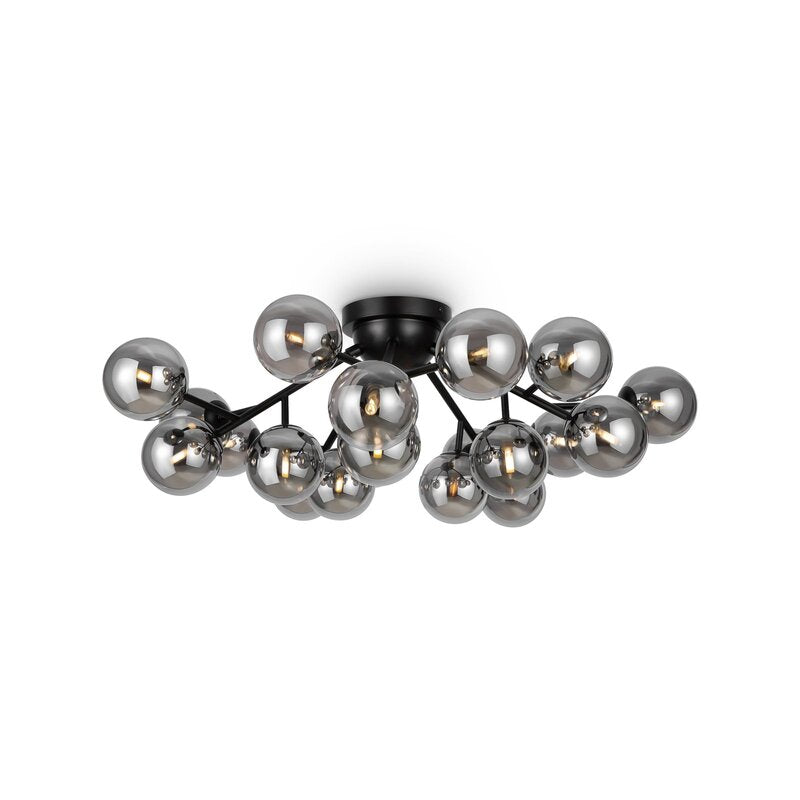 Maytoni Dallas Deckenlampe Leuchte Kronleuchter 20-flammig Höhe 25cm G9 schwarz - 4099776023500