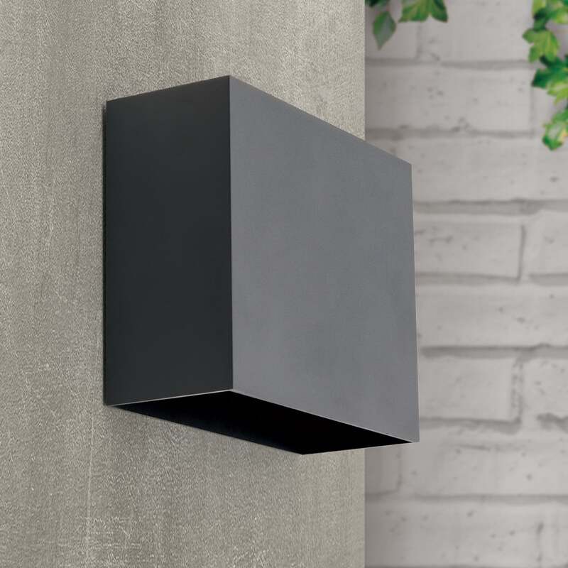 LED Außenwandleuchte Akzent anthrazit 2 x 6W IP65 Wandlampe Leuchte 580 Lumen - 9003090262304