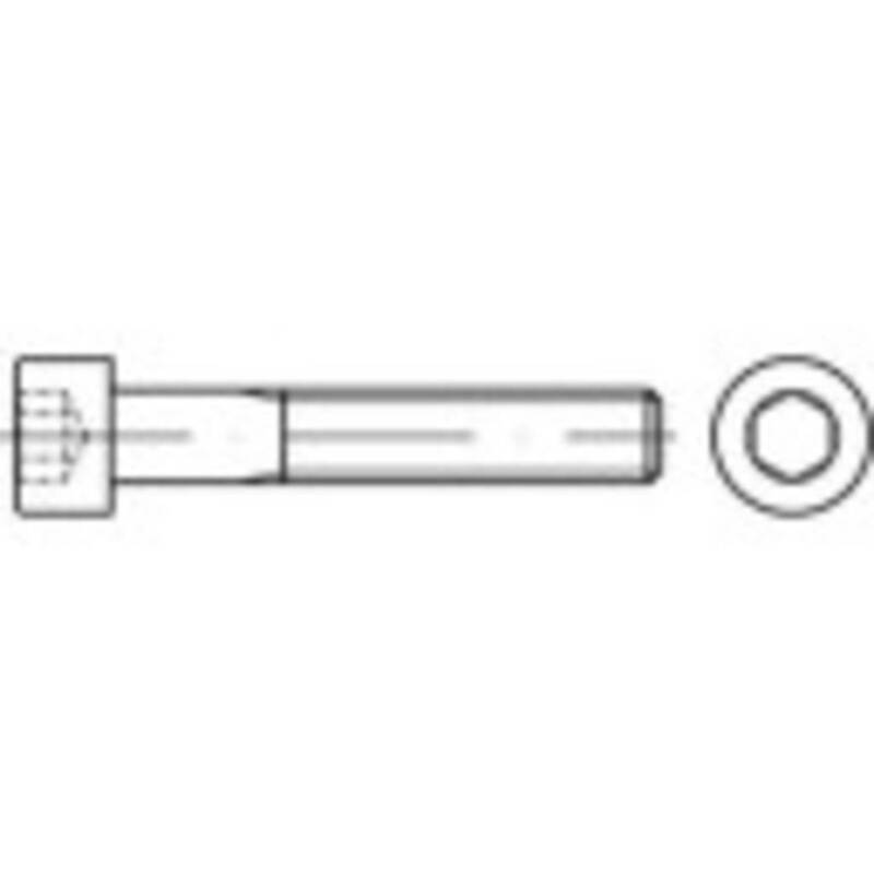 TOOLCRAFT Zylinderschrauben Schrauben M10 Edelstahl A2 Innensechskant 100St - 4053199634309