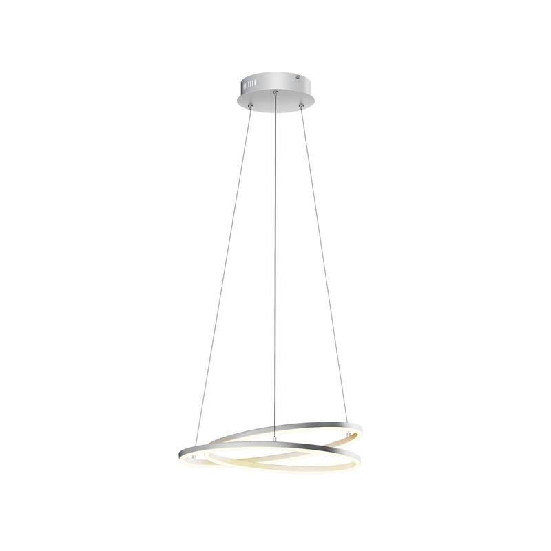 Lindby Davian LED-Hängeleuchte Hängeleuchte Deckenlampe Lampe 37W dimmbar nickel - 4251096563726