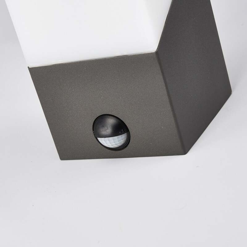 Lucande Außenwandleuchte Kiran LED Wandleuchte mit Bewegungsmelder grau IP44 E27 - 6291105706193