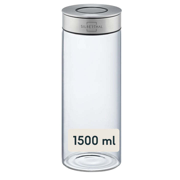 SILBERTHAL Vorratsglas Aufbewahrungs Lebensmittel Borosilikatglas 1500ml 2 STÜCK - 4260470466164