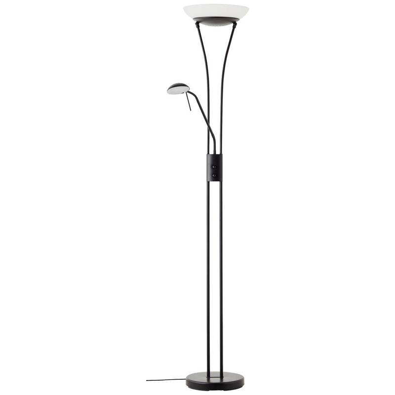 Brilliant Finn LED Deckenfluter mit Lesearm schwarz dimmbar 2500 Lumen - 4004353413285