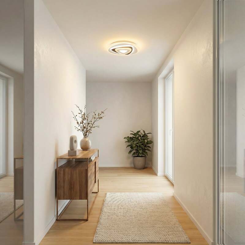 Lindby Deckenleuchte Rebeka LED Lampe dimmbar anthrazit Ø50cm CCT Fernbedienung - 4251096595192