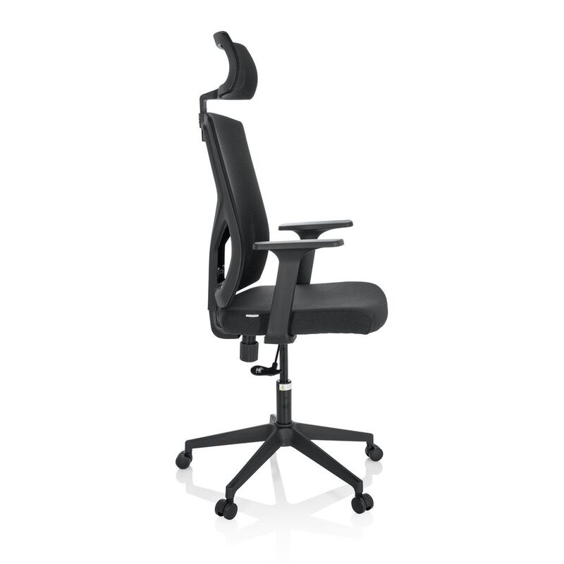hjh OFFICE Bürostuhl Drehstuhl BRETON B schwarz Schreibtisch Netzstoff - 4064323014683