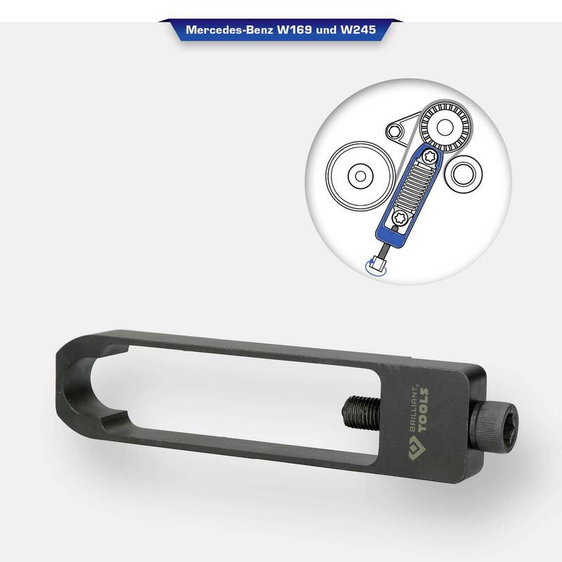 Brilliant Keilrippenriemen-Spannelement Riemenspanner Mercedes-Benz W169 W245 - 4042146845844