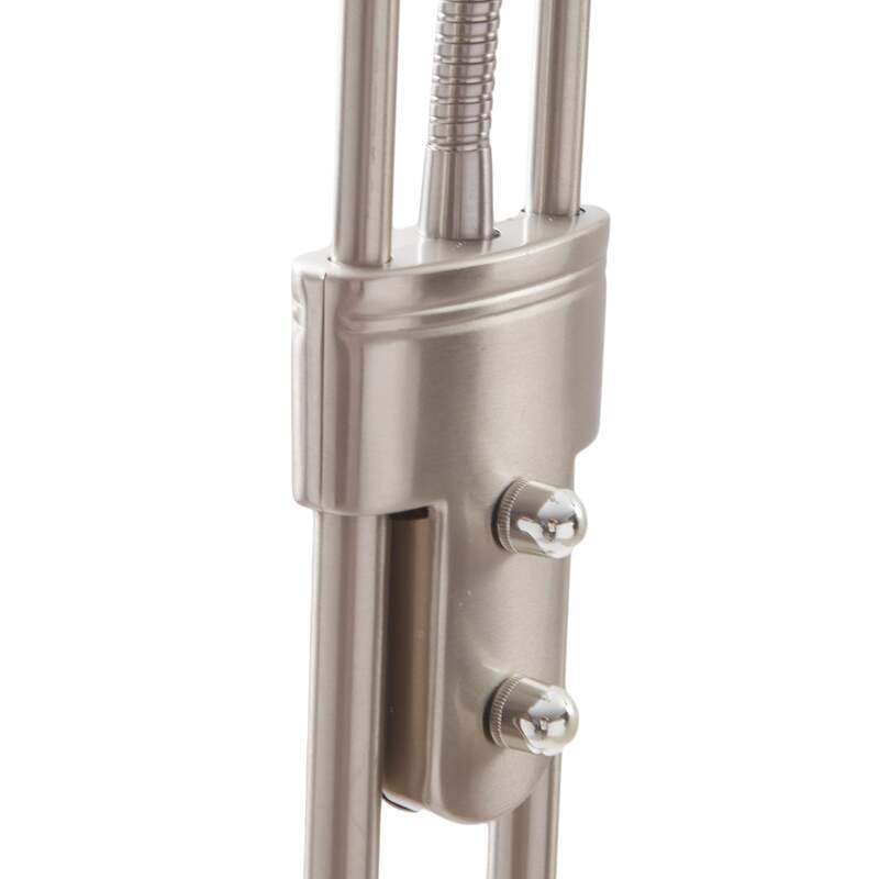 Lindby LED Stehleuchte Josefin dimmbar Leselicht Lampe nickel satiniert 180cm - 4251096532388