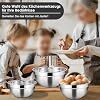Joyfair Edelstahl-Mischschüssel Set 5-teilig schwarz hitzebeständig - 8715039264171