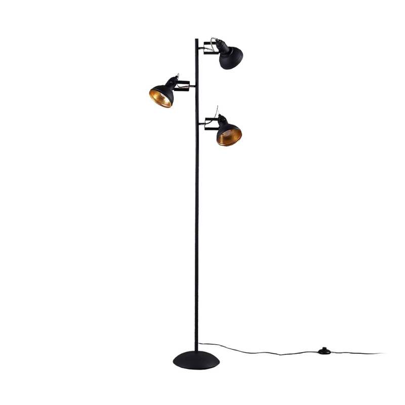 Lindby Stehleuchte Lilly LED Stehlampe Lampe schwarz gold 170cm 3-flammig - 4251096532678