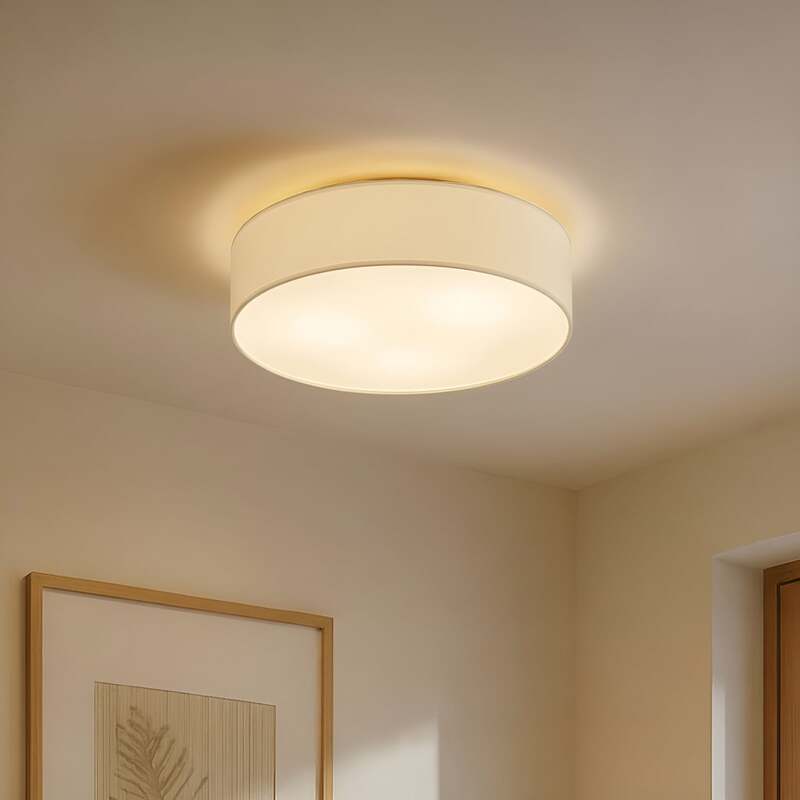 Lindby Deckenleuchte Sebatin LED Lampe Leuchte Deckenlampe dimmbar creme Ø50cm - 4251096503067
