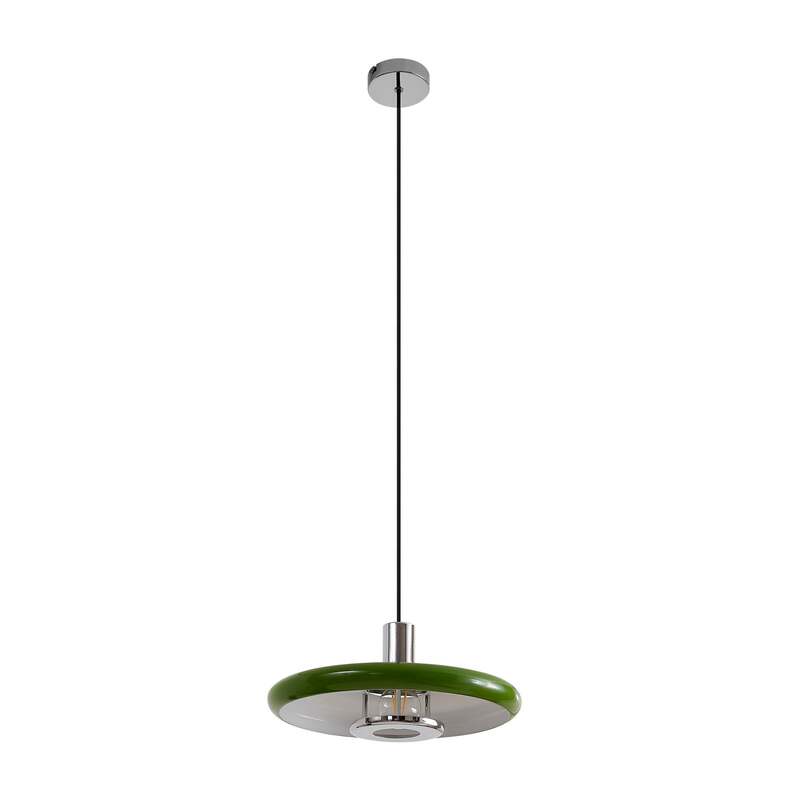 Lindby Hängeleuchte Branford LED Pendelleuchte Lampe dimmbar grün Ø35cm 80cm - 4255830903434