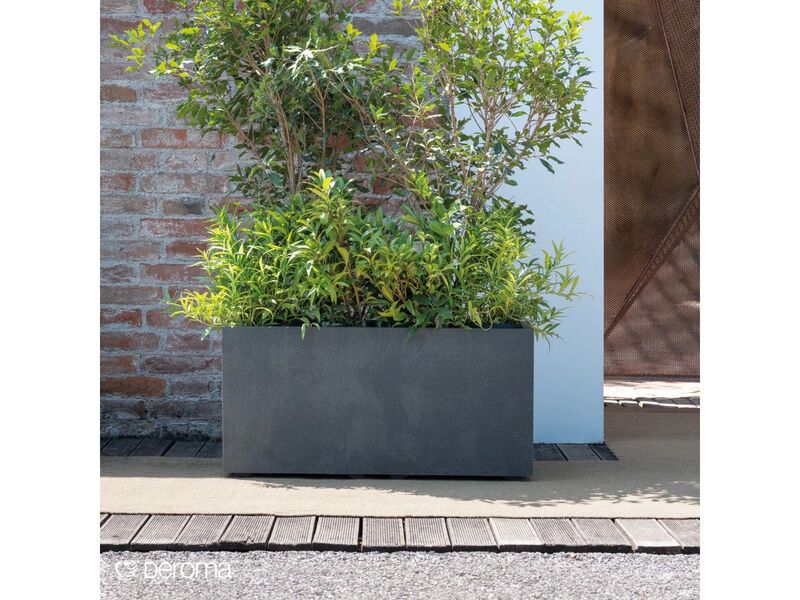 Deroma Pflanzkasten Hochbeet Millennium 79x39cm anthrazit Kunststoff 73l - 0191942097385