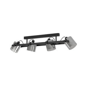 B-Ware Eglo Deckenleuchte Lampe Hornwood 2 Deckenlampe L111cm Leuchte Schwarz 4 Flg