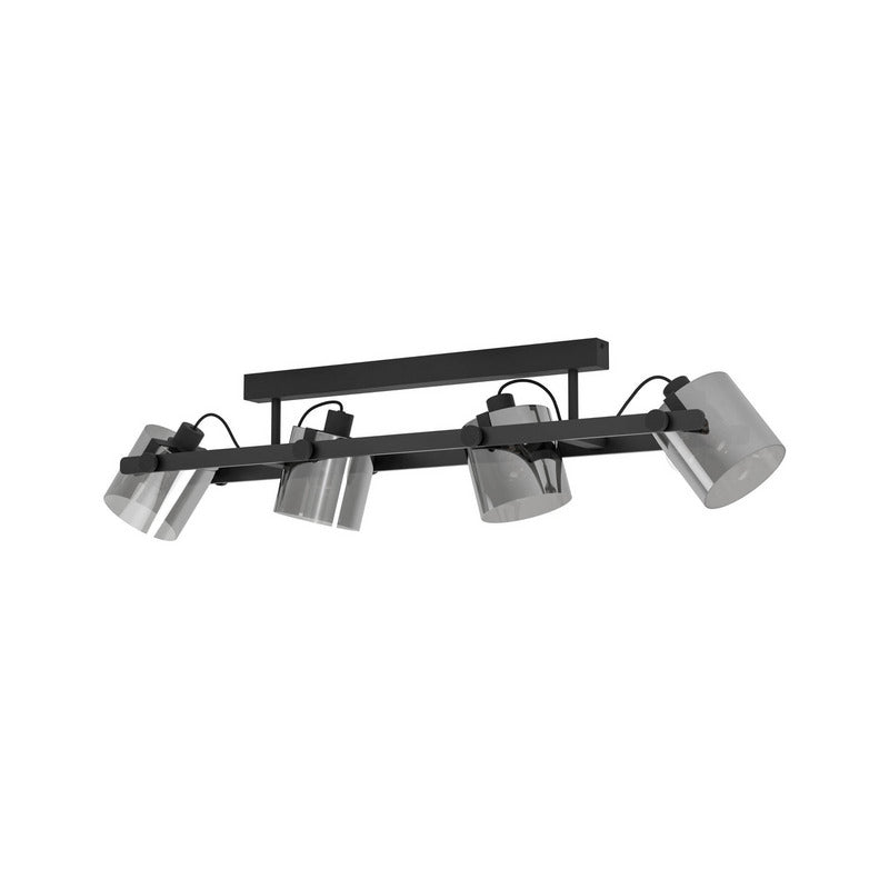 Eglo Deckenleuchte Lampe Hornwood 2 Deckenlampe L111cm Leuchte schwarz 4 flg - 9002759436711