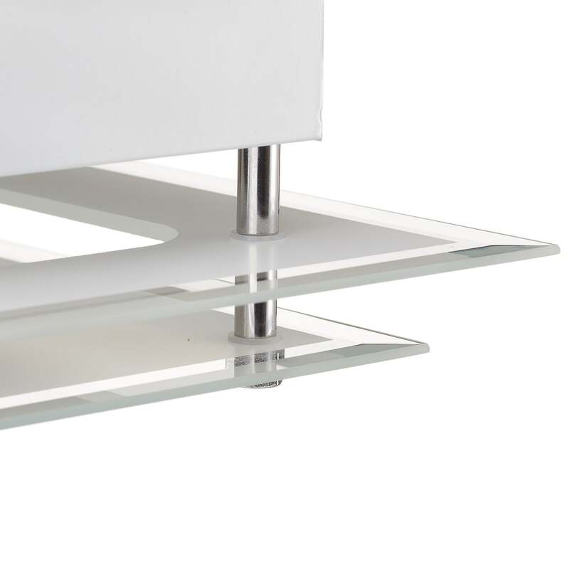 FABAS LUCE Deckenleuchte Lampe Maggie LED dimmbar silber weiß 30x30cm 60W E27 - 8019282030034