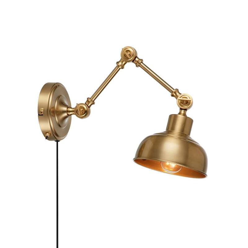 Markslöjd Wandleuchte Grimstad LED Wandlampe Eisen messingfarben antik dimmbar - 7330024599260