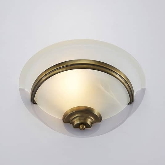 Lindby Wandleuchte Wandleuchte Lampe Leuchte Irimia Licht aus Glas altmessing - 4251096557510